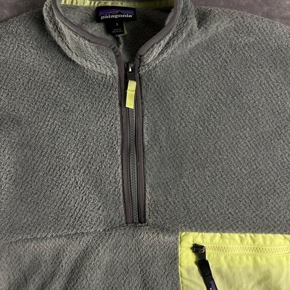 Patagonia Women's S Re-Tool 1/2 Zip
Pullover Gray & Yellow - Picture 3 of 4
